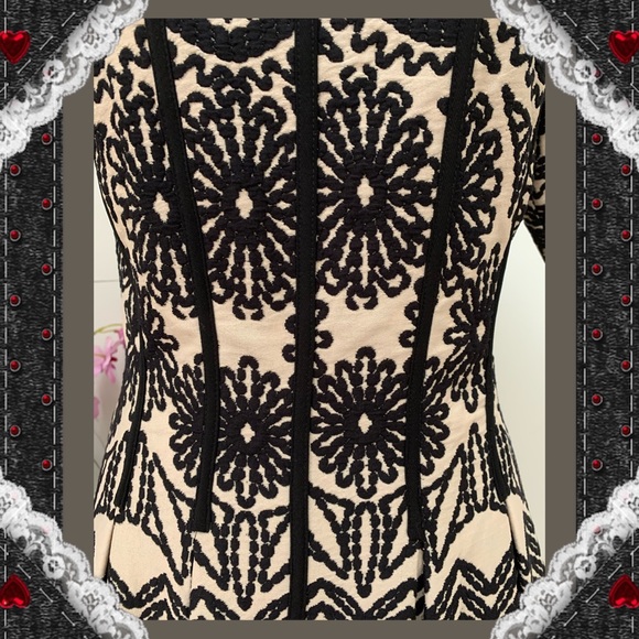 Gabby Skye Multi Embroiled Pattern Pleated Dress - Picture 8 of 9